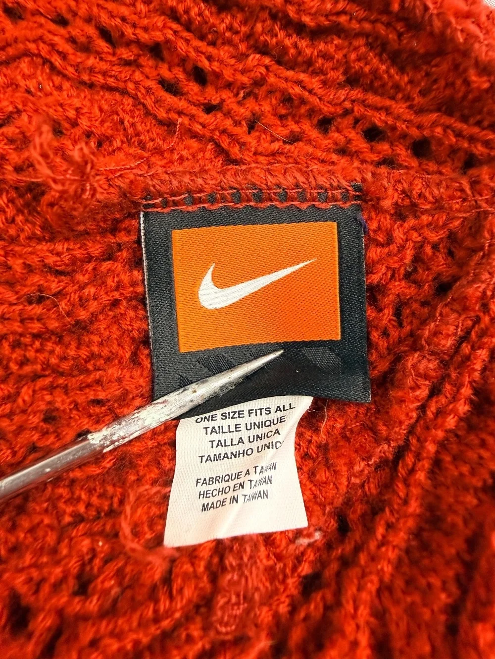 Nike Arkansas Razorbacks Cable Knit Beanie Hat Red OSFA NCAA Hog Logo